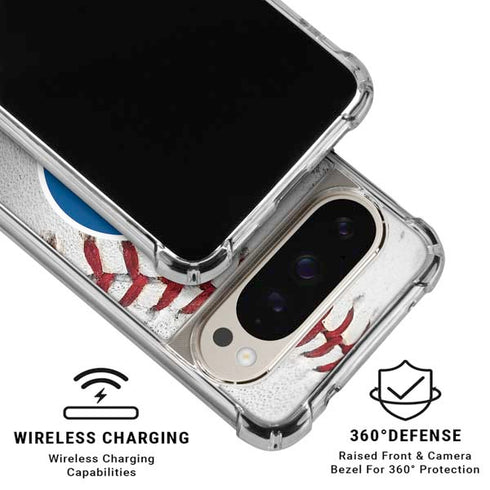 MLB Chicago Cubs Game Ball Pixel 9/9 Pro Clear Case